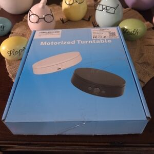 NIB Motorized Large Turntable Display Platform - Black